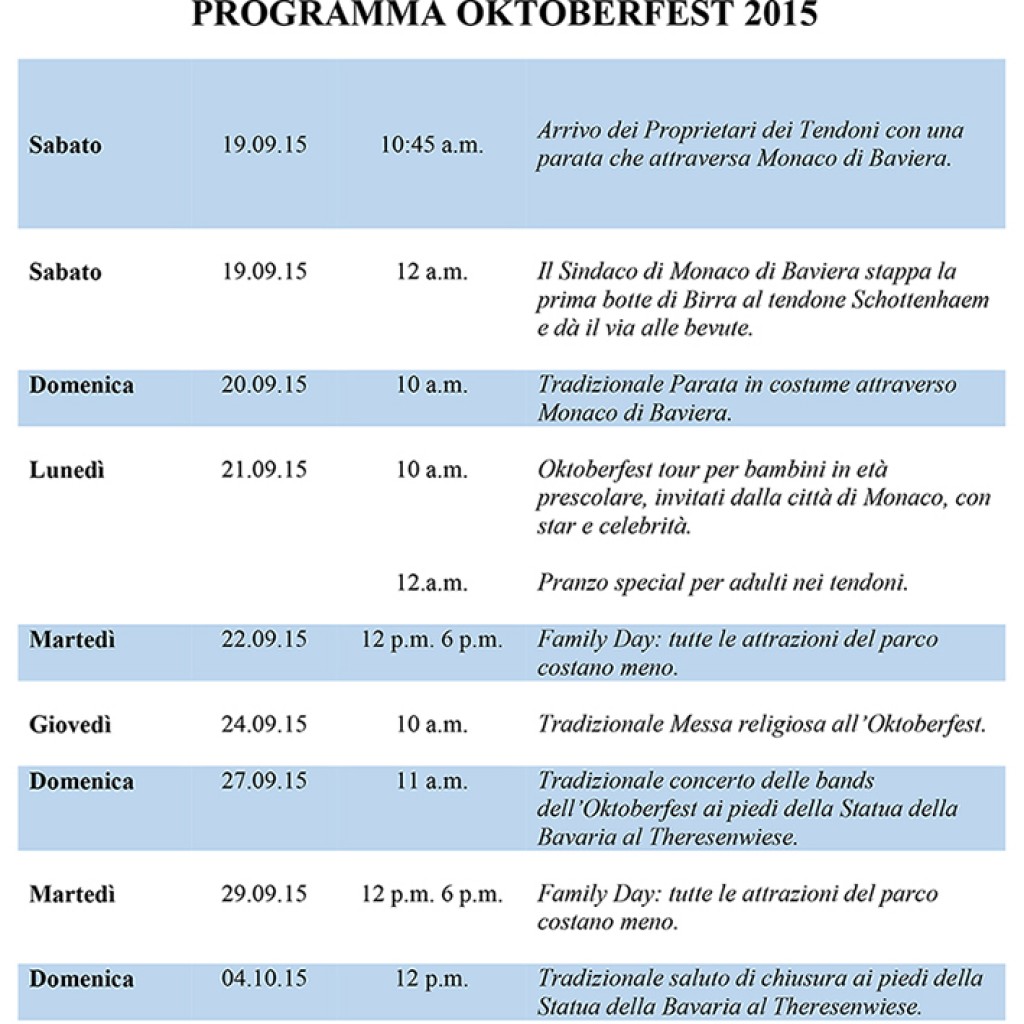 PROGRAMMA OKTOBERFEST 2015-1